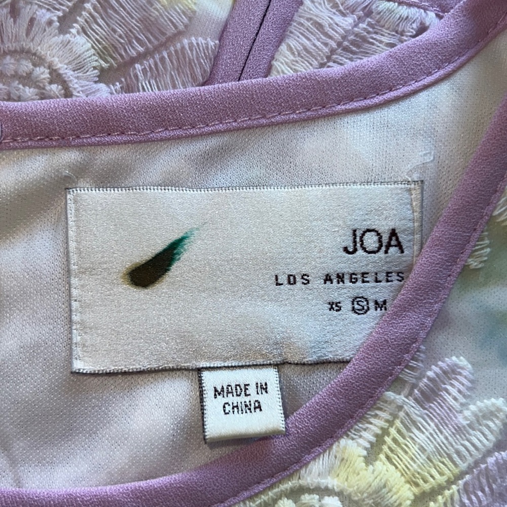 Joa Los Algeles woman’s short sleeves blouse top size Small - Picture 3 of 6
